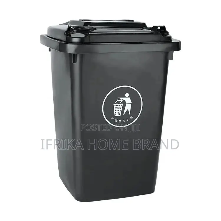 50L Plastic Trash Can Sorting Garbage Can With Lid