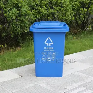 50L Plastic Trash Can Sorting Garbage Can With Lid