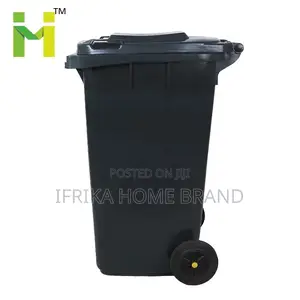 Plastic Dustbin Trash Can 120L Outdoor Trash Garbage Bin