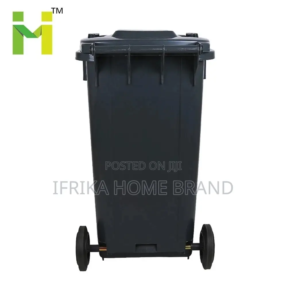 Plastic Dustbin Trash Can 120L Outdoor Trash Garbage Bin