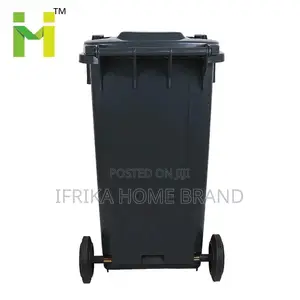 Plastic Dustbin Trash Can 120L Outdoor Trash Garbage Bin