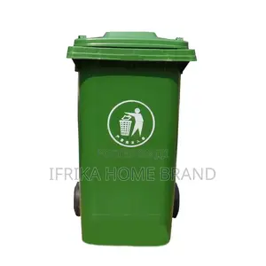Plastic Dustbin Trash Can 120L Outdoor Trash Garbage Bin