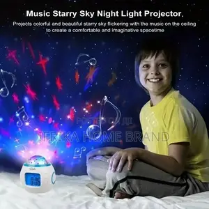 Stars Kids Projection Digital Alarm Clock LED Light Children