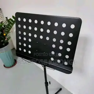 Black Nylon Fibers Tripod Lyrics Support Music Sheet Stand.