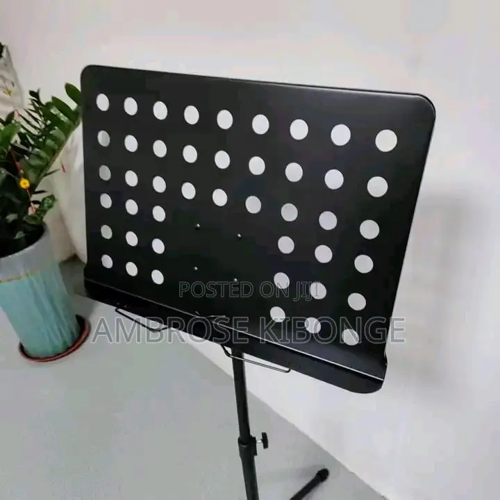Black Nylon Fibers Tripod Lyrics Support Music Sheet Stand.