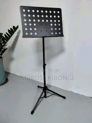 Black Nylon Fibers Tripod Lyrics Support Music Sheet Stand.