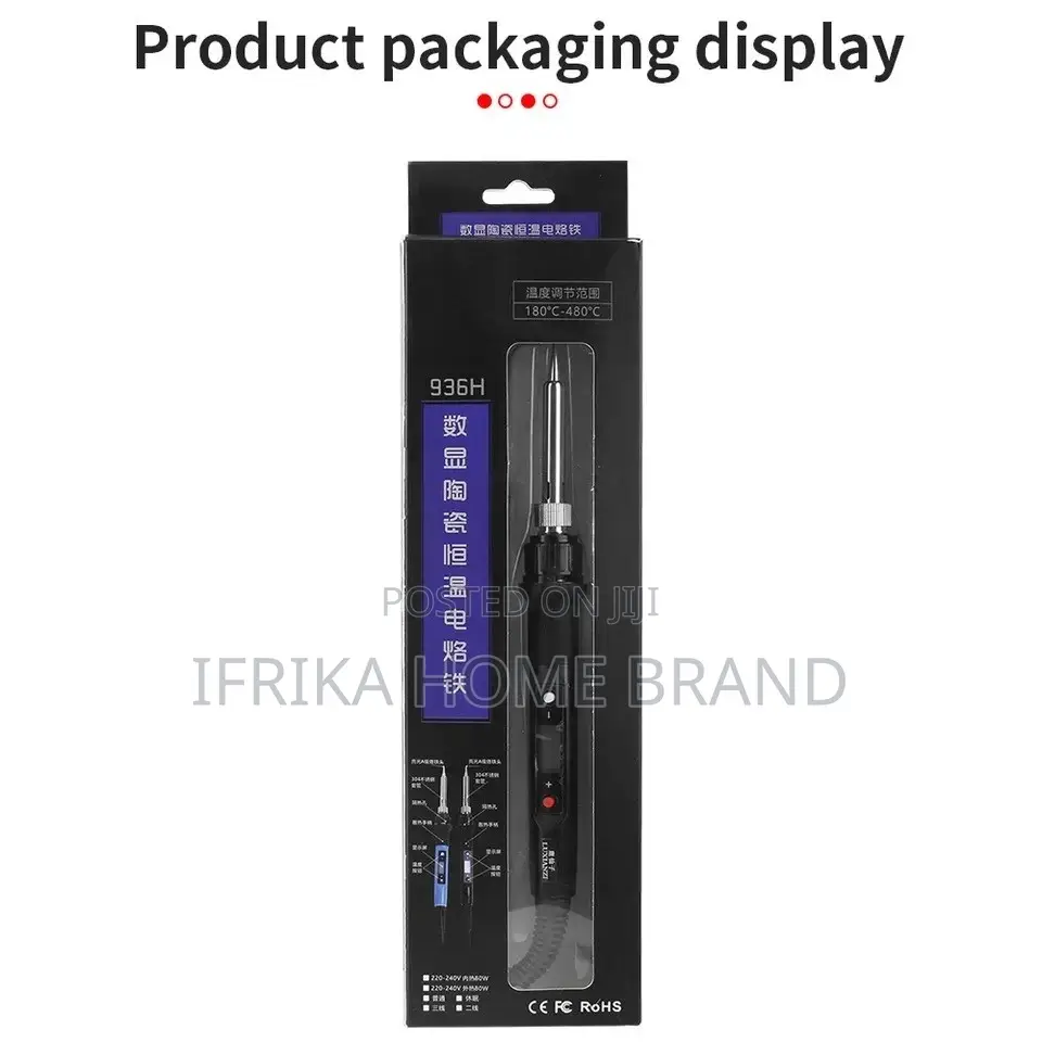 80W Digital Soldering Iron Kit Temperature Adjustable
