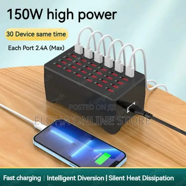 150W Multi USB Fast Charger LED Indicator
