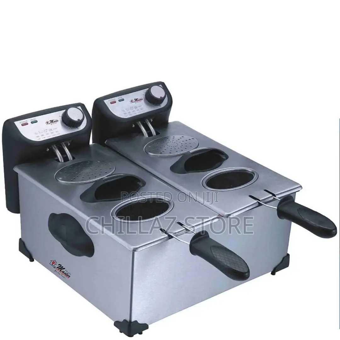 Electro Master 6L Stainless Steel Double Deep Fryer