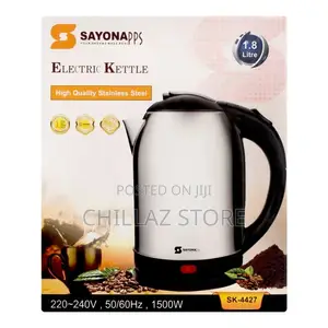 Sayona Electric Kettle, 1.8L, 1500W, SK-4427 – Stainless