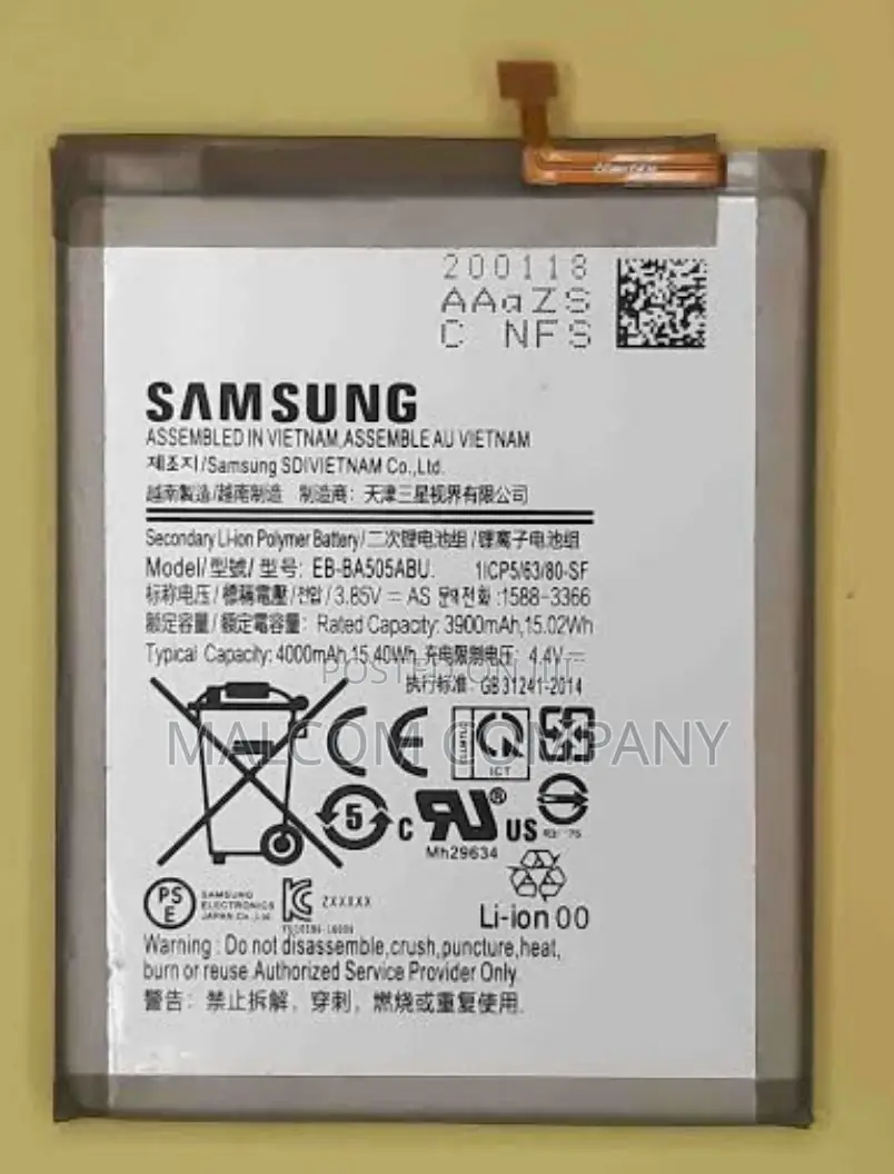 Sumsung A30, A30s Original New Battery Replacement