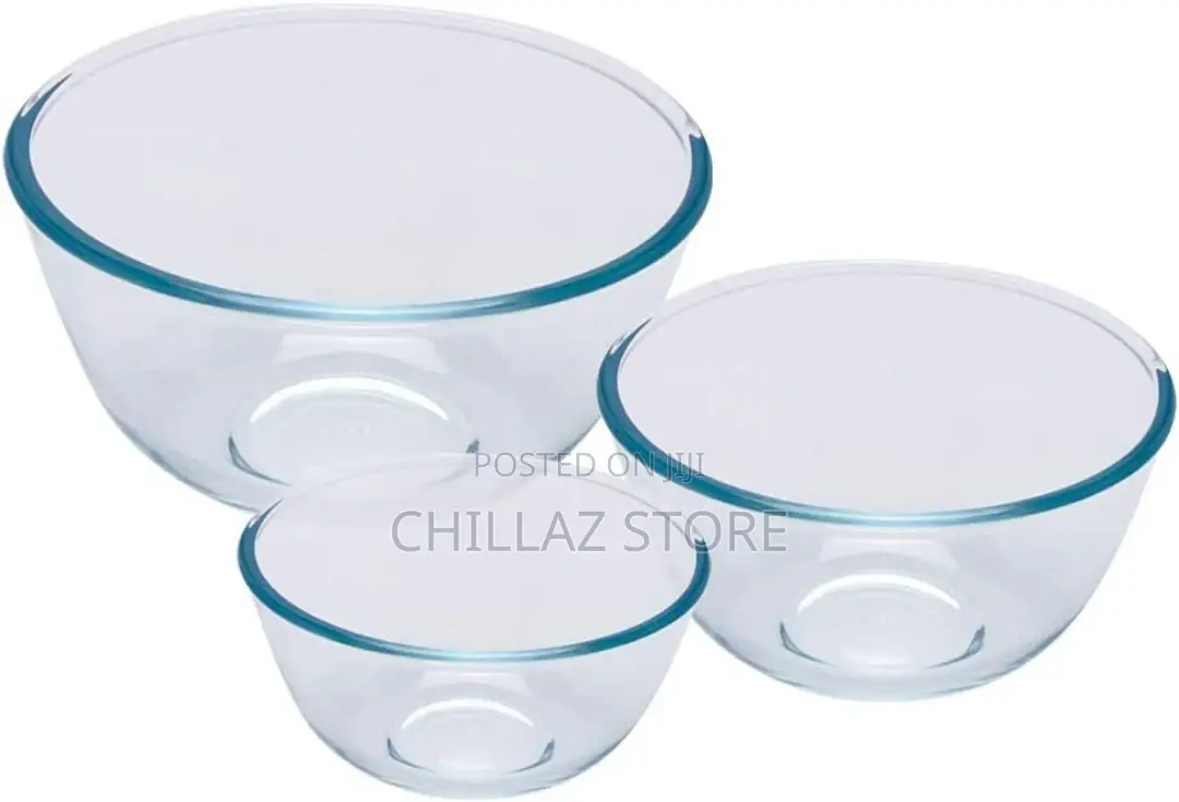 Pyrex Classic Baking Mixing Bowl Glass Set,