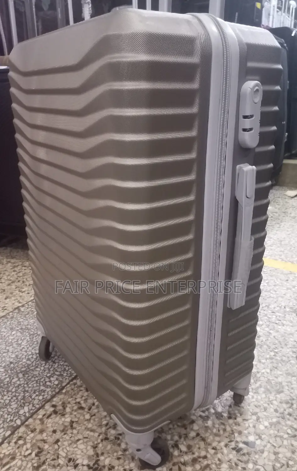 Classic Plastic Suitcases. Medium Size