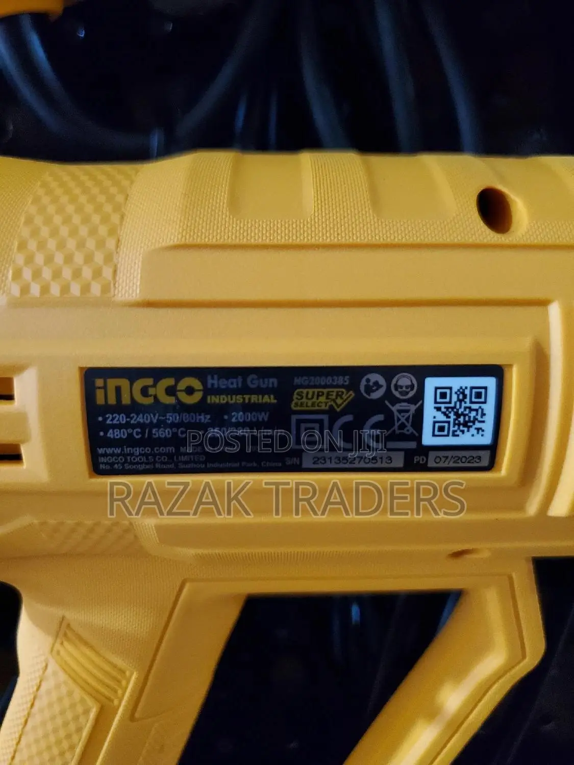 Ingco Heat Gun 2000W Industrial Hot Air Gun