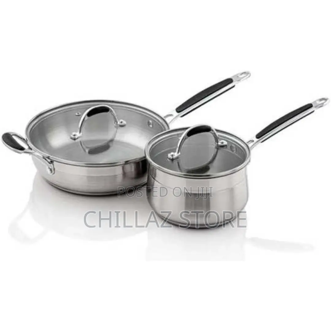 12 Pieces Stainless Steel Saucepans Cookware Pots Pans