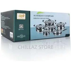 12 Pieces Stainless Steel Saucepans Cookware Pots Pans
