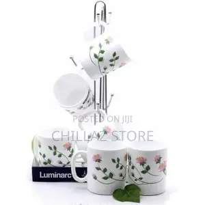 Luminarc Flowered Tea Coffee Mug Cups