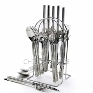 24 PCS Self Design Dinner Cutlery (Forks, Spoons Knives