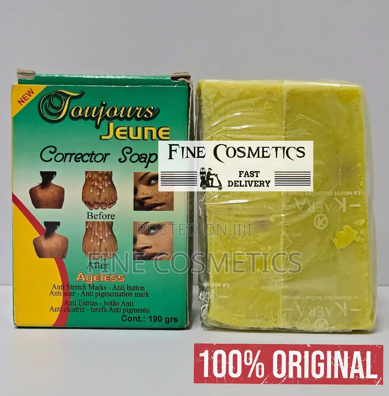 TOUJOURS JEUNE CORRECTOR SOAP for Darkspots + Stretch Marks