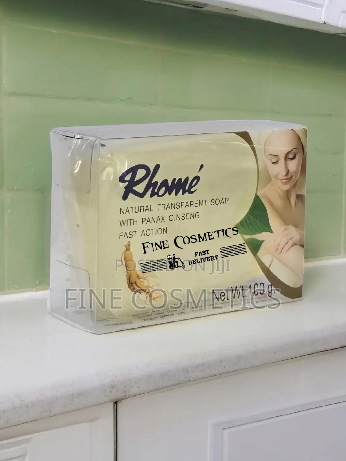 Rhome Transparent Soap With Ginseng for Blackspots + Pimples