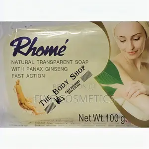 Rhome Transparent Soap With Ginseng for Blackspots + Pimples