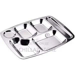 Rectangle 6-in-1 Component Dinner Plate Tray for Lunch –