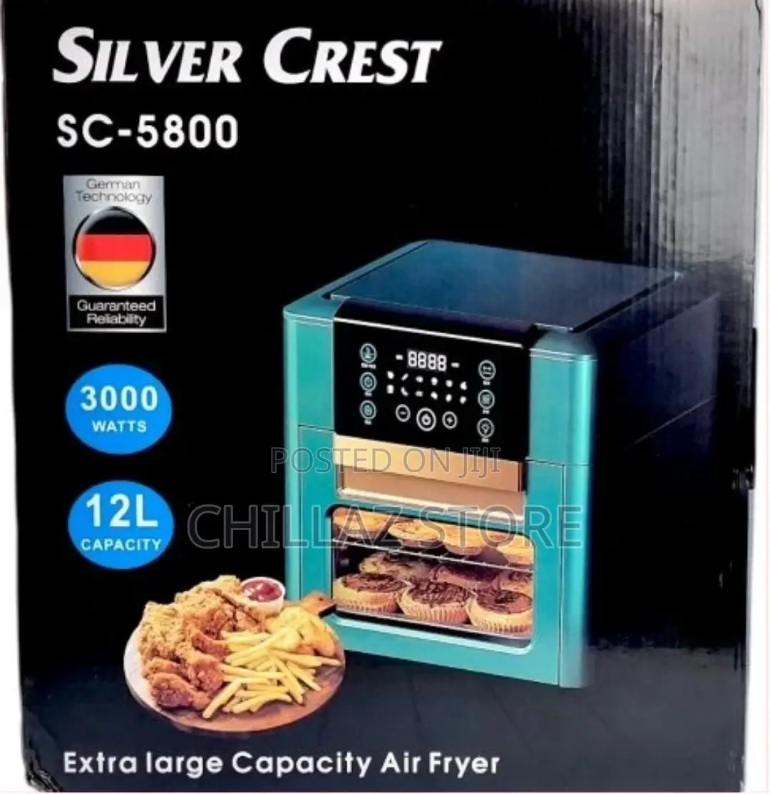 Silver Crest 12L Air Fryer Oven Toaster Dehydrator Grill