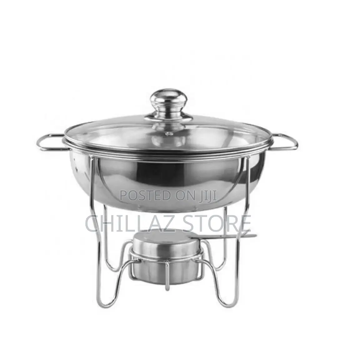 8L Stainless Steel Small Round Chafing Dish Food Warmer