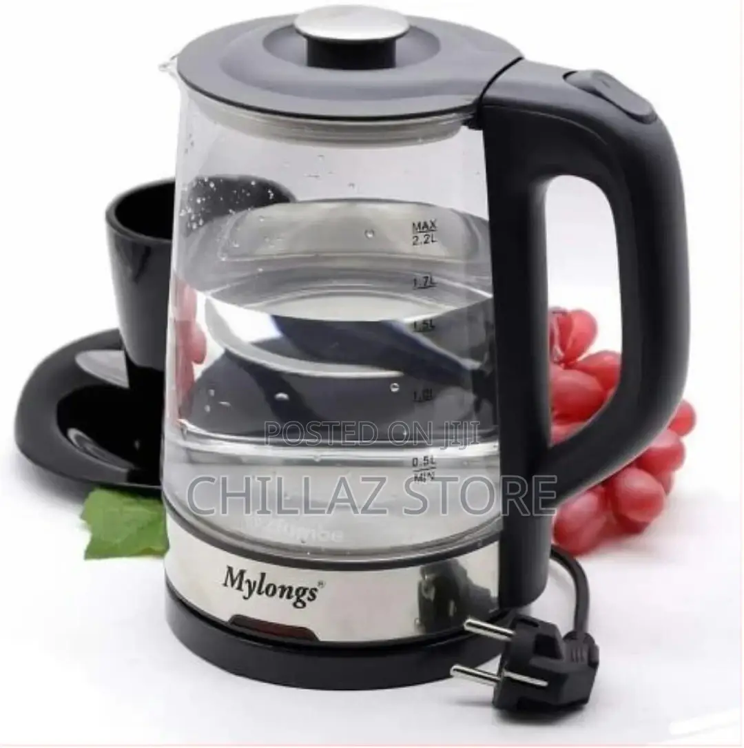 Mylong 2.2 Litre Glass Electric Milk Water Boiling Kettle-