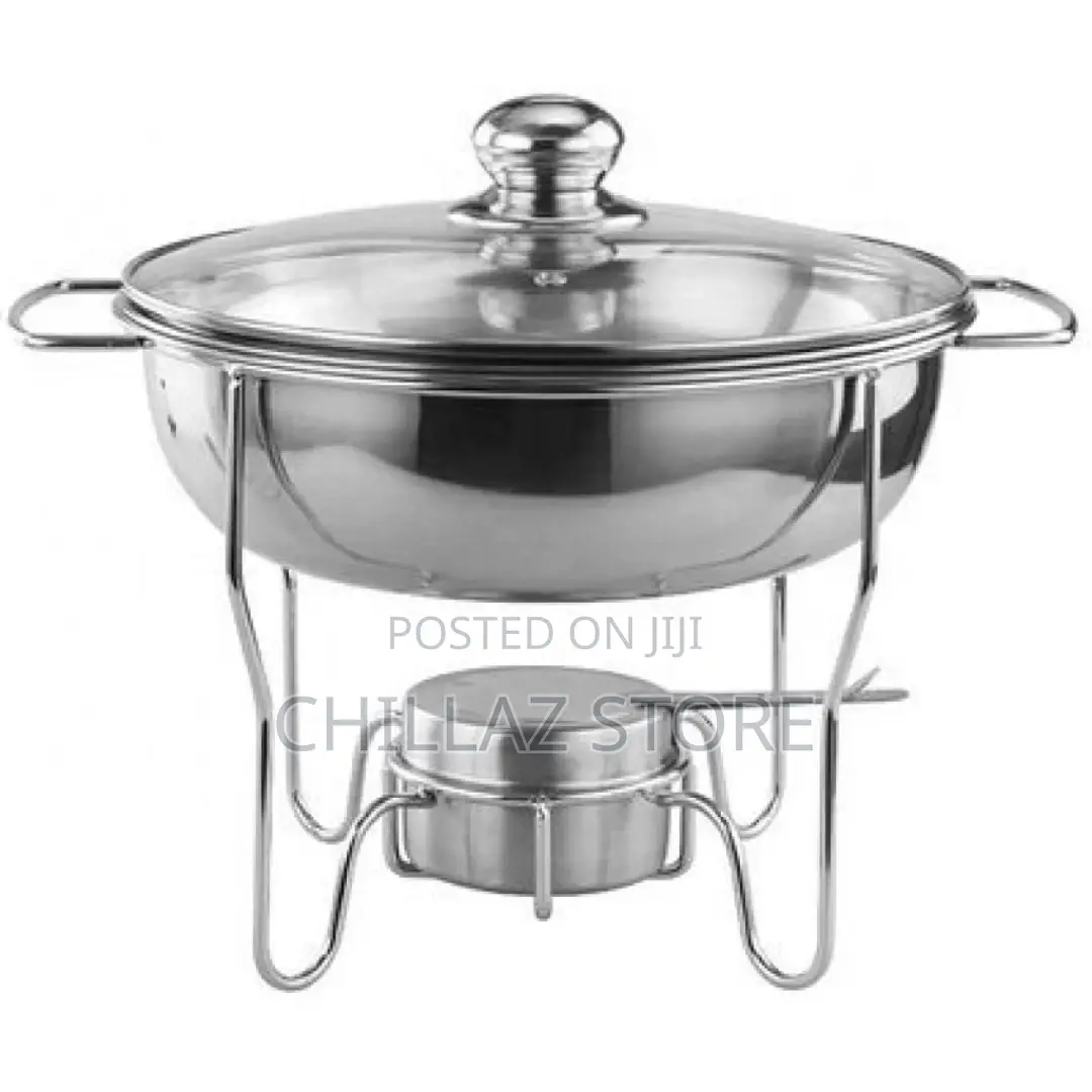 4L Stainless Steel Small Round Chafing Dish Food Warmer