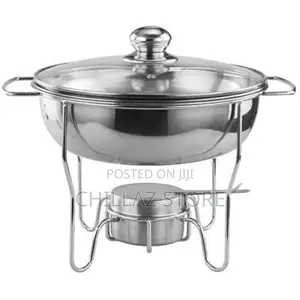 4L Stainless Steel Small Round Chafing Dish Food Warmer