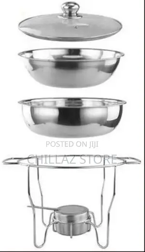 4L Stainless Steel Small Round Chafing Dish Food Warmer