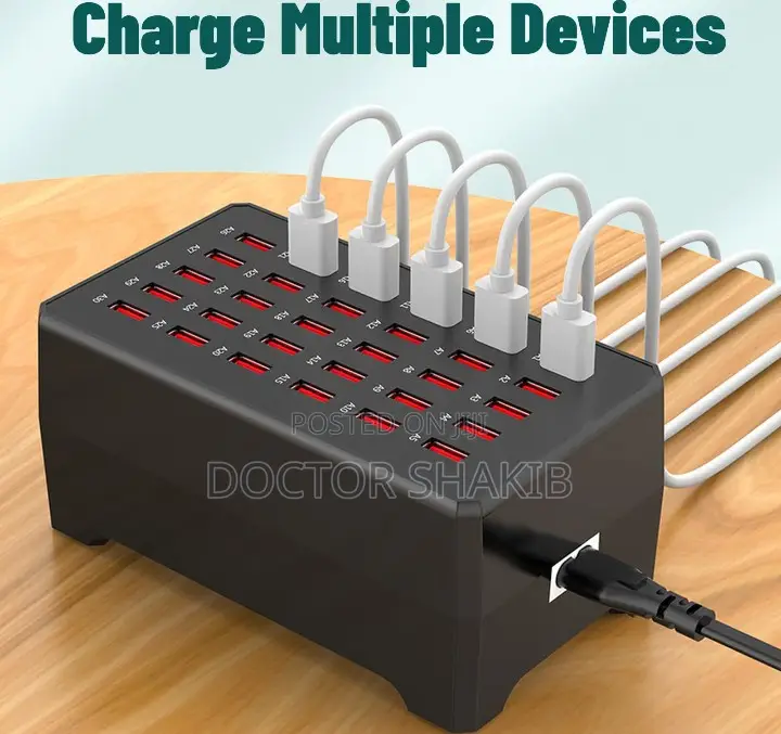 30 Ports Multi USB Charger Station