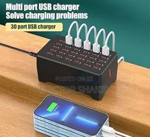 30 Ports Multi USB Charger Station