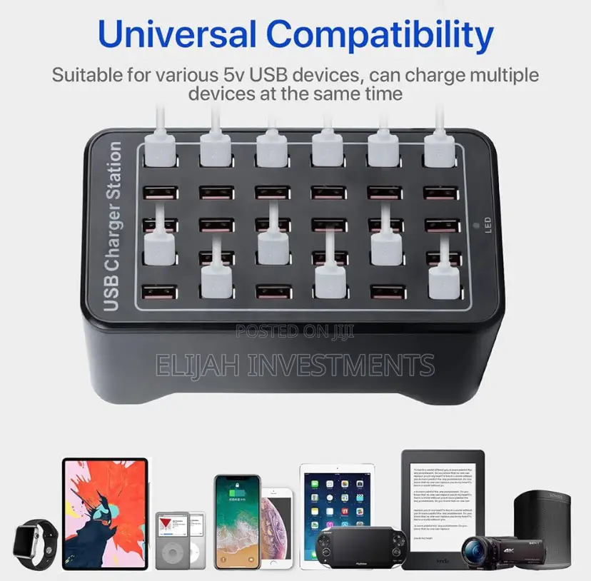 30 Ports Multi USB Charger Station