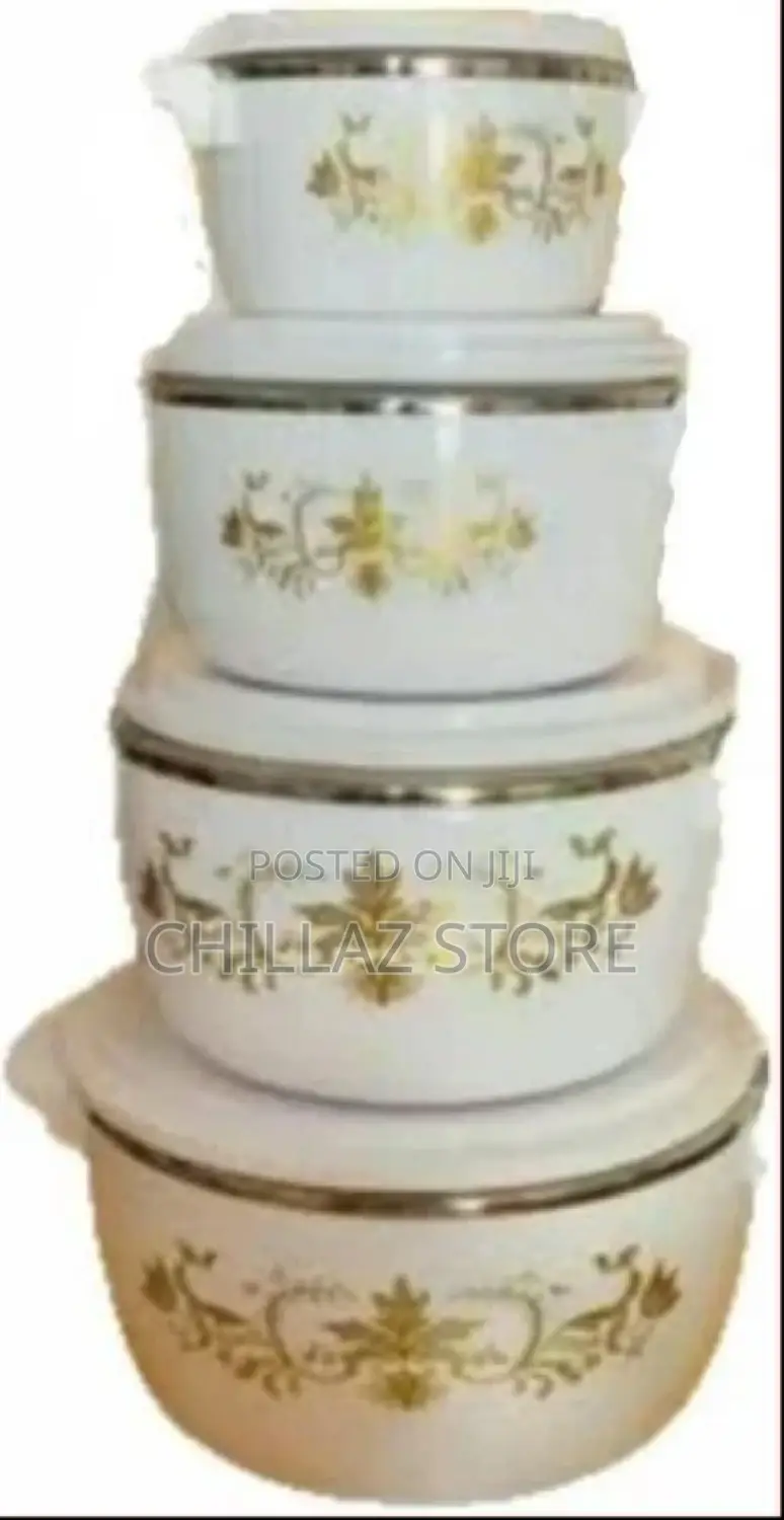 4pics Hot Pot Dishes Food Warmer Casseroles -