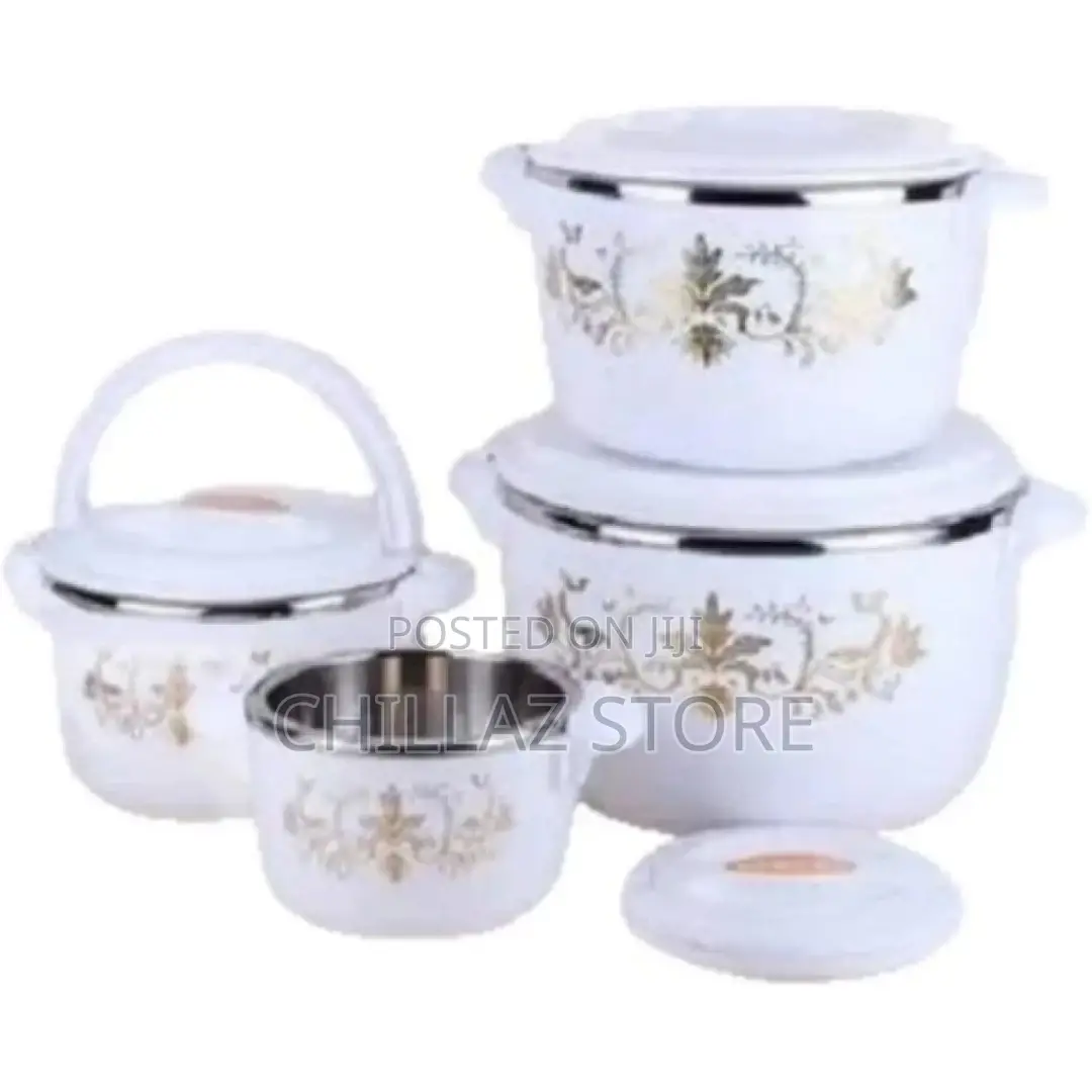 4pics Hot Pot Dishes Food Warmer Casseroles -