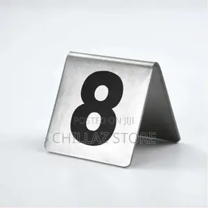 1-10 Stainless Steel Table Number Plate