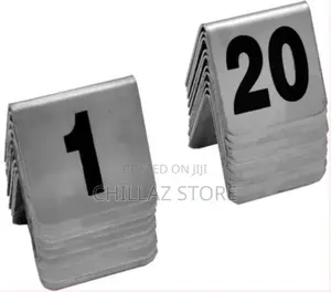 1-20 Stainless Steel Table Number Plate