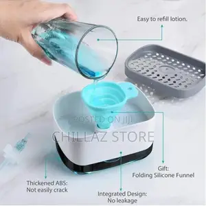 2-in-1 Countertop Dish Washing Liquid Soap Dispenser