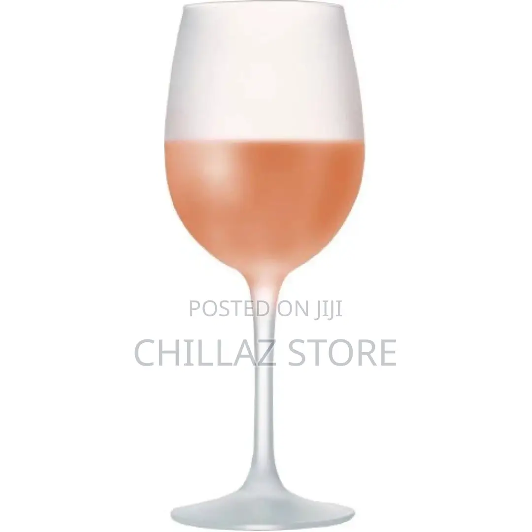 6 Pieces of Colored Juice Wine Frosted Glass With Ice Effect