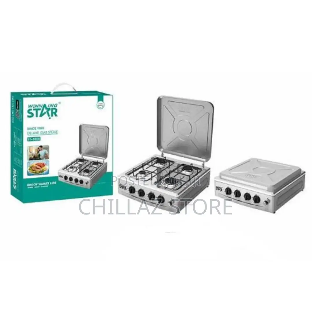 Winningstar 4 Burner Gas Stove Black Burner