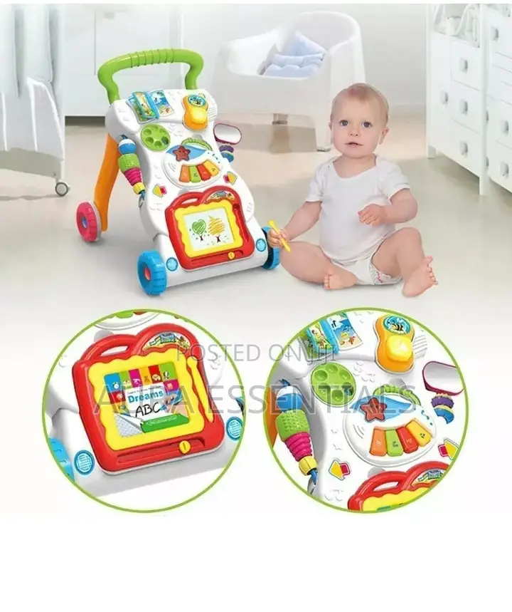 New Children Musical Push and Pull Walker Toy