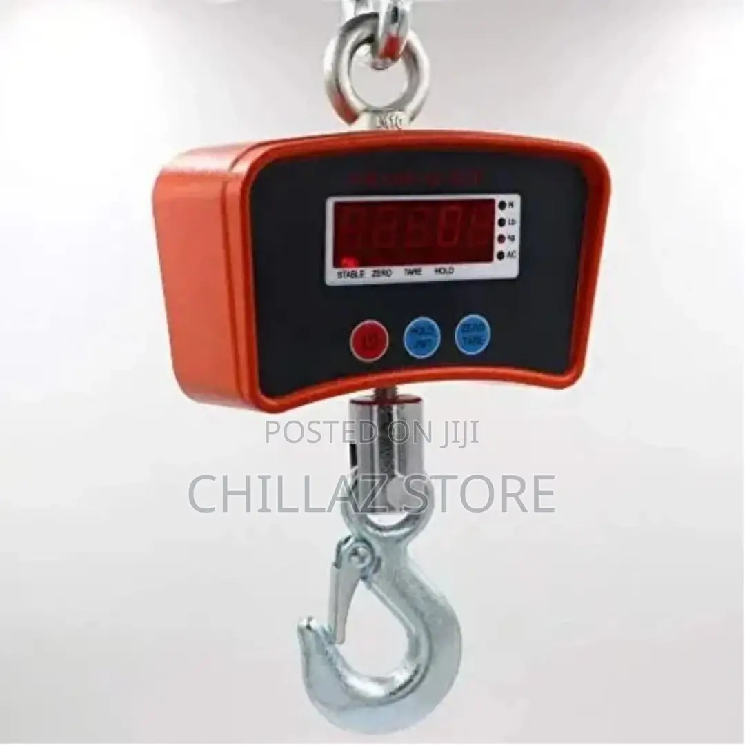 1 Tonne Rechargeable Hanging Crane Weighing Scale