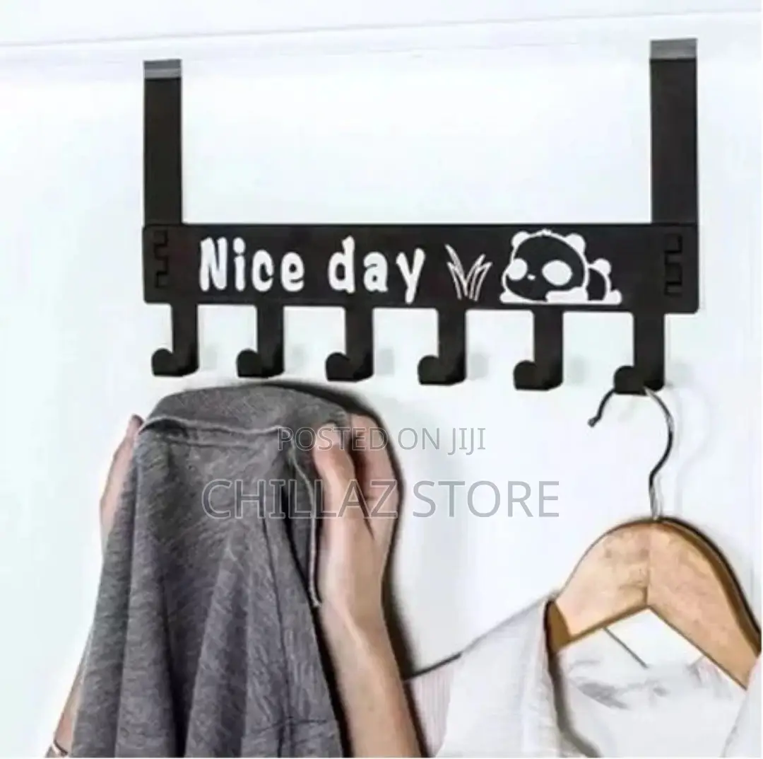 6 Hooks Nice Daymetal Hooksover Door Bagsclothes Hanger Rack