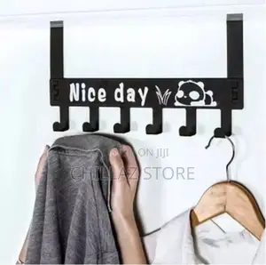 6 Hooks Nice Daymetal Hooksover Door Bagsclothes Hanger Rack