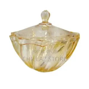 Glass Sugar Bowl/Candy Storage Jar