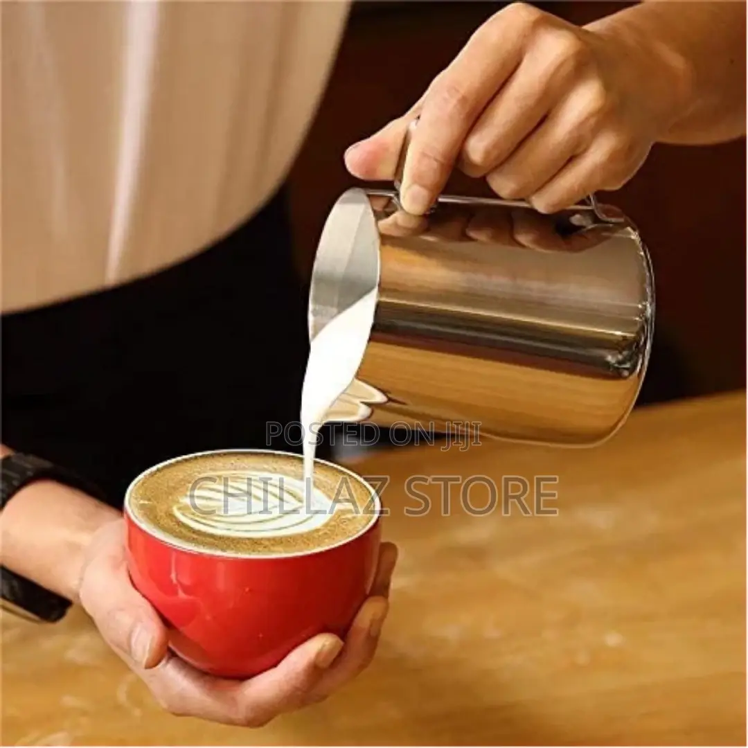 Milk Serving Cup 1L – Stainless Steel, Milk Jug for Coffee
