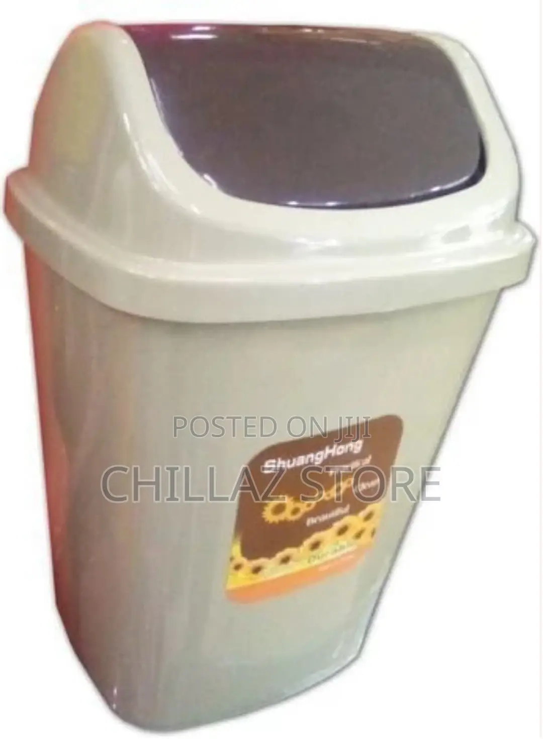Nice Small in and Out Waste Bin With Its Cover