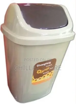 Nice Small in and Out Waste Bin With Its Cover
